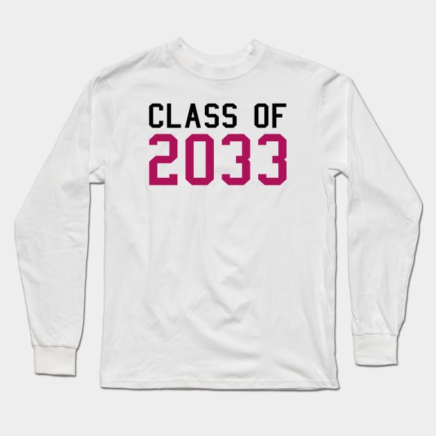 Class of 2033 Long Sleeve T-Shirt by KsuAnn